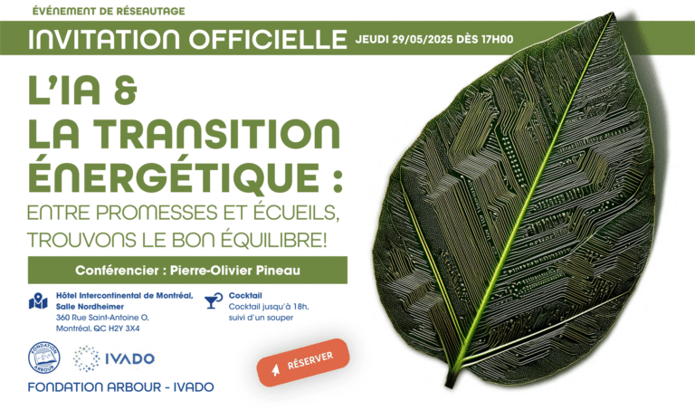 L’événement conjoint Fondation Arbour-IVADO : créateur d’opportunités et de connections