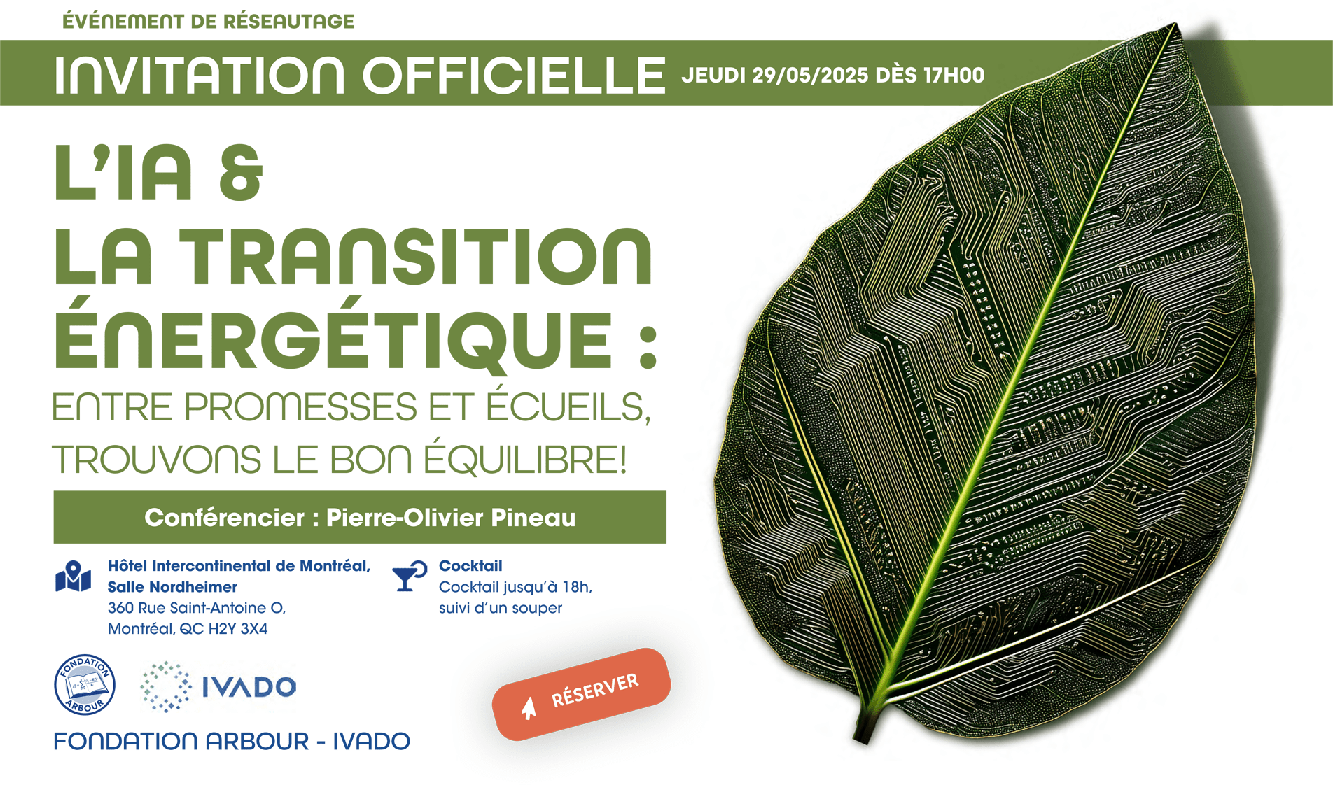 L’événement conjoint Fondation Arbour-IVADO : créateur d’opportunités et de connections