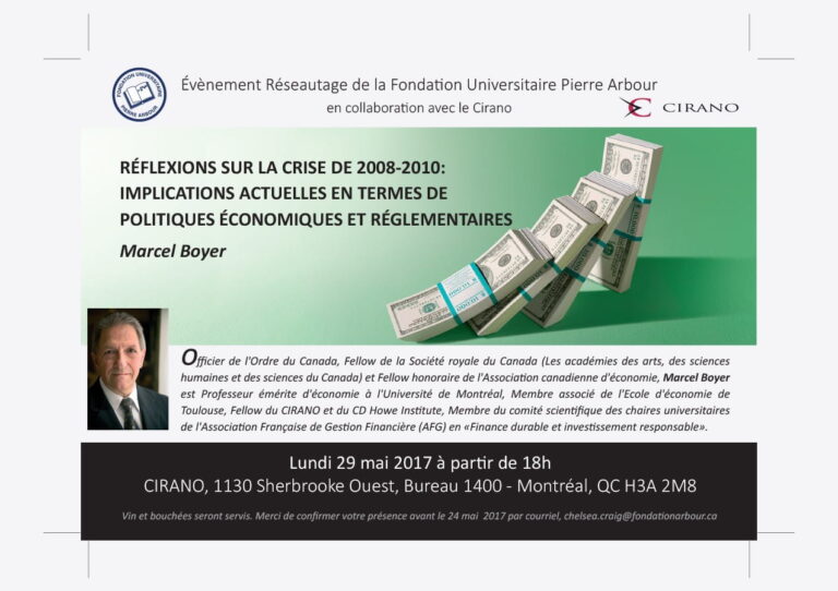 Réflexions sua la crise de 2008-2010: implications actuelles en termes de politiques économiques et réglementaires