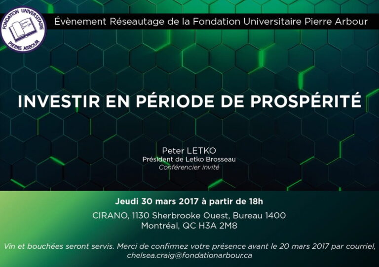 Investir en période de prospérité
